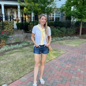 Levi's | 501 Original Signature Button Fly Distressed Jean Shorts | 31